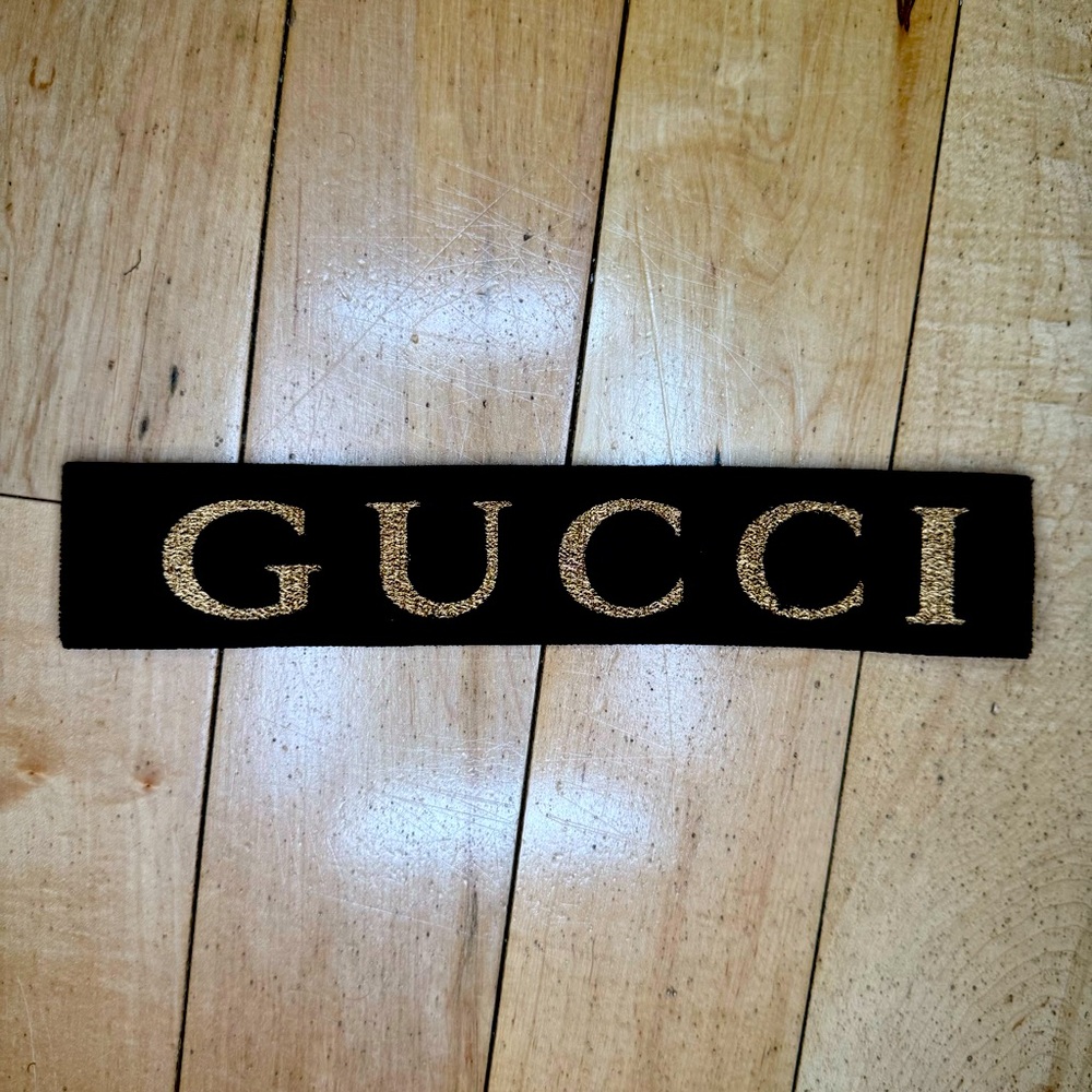 Gucci Black and Gold Hairband